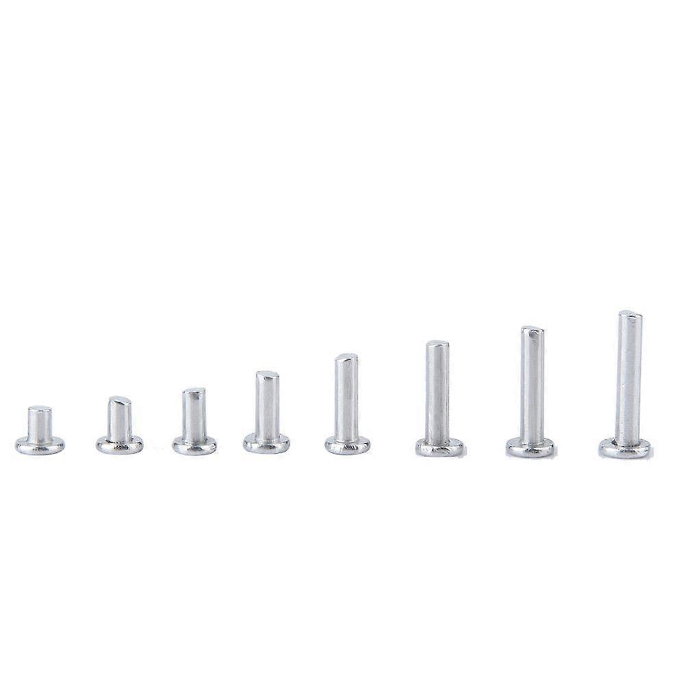 400pcs M3 Flat Head Aluminum Rivets Flat Head Solid Rivet 4mm-16mm Length