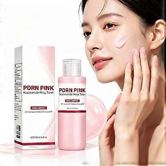 PDRN Complex Niacinamide Milk Toner 130ml, Salmon DNA PDRN Facial Essence, Moisturizing & Brightening Toner for Post-Acne Marks & Dull Skin