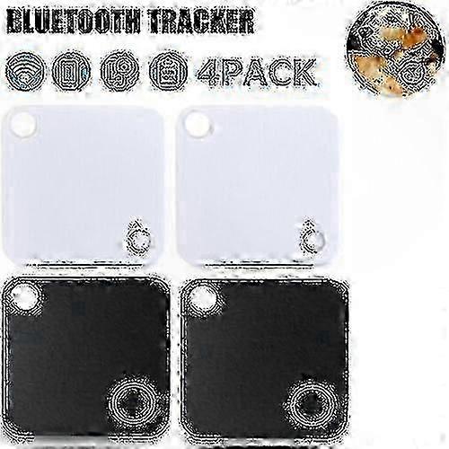 4-Pack Bluetooth Tracker with Replaceable Battery for GPS Location and Pet Tracking