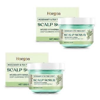 1-3x Scrub per il cuoio capelluto al rosmarino, un trattamento delicato per il cuoio capelluto che deterge ed esfolia