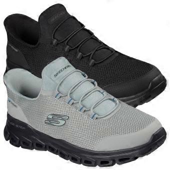 Skechers Mens Glide Step Remnynt Slip-Ins Breathable Memory Foam Trainers
