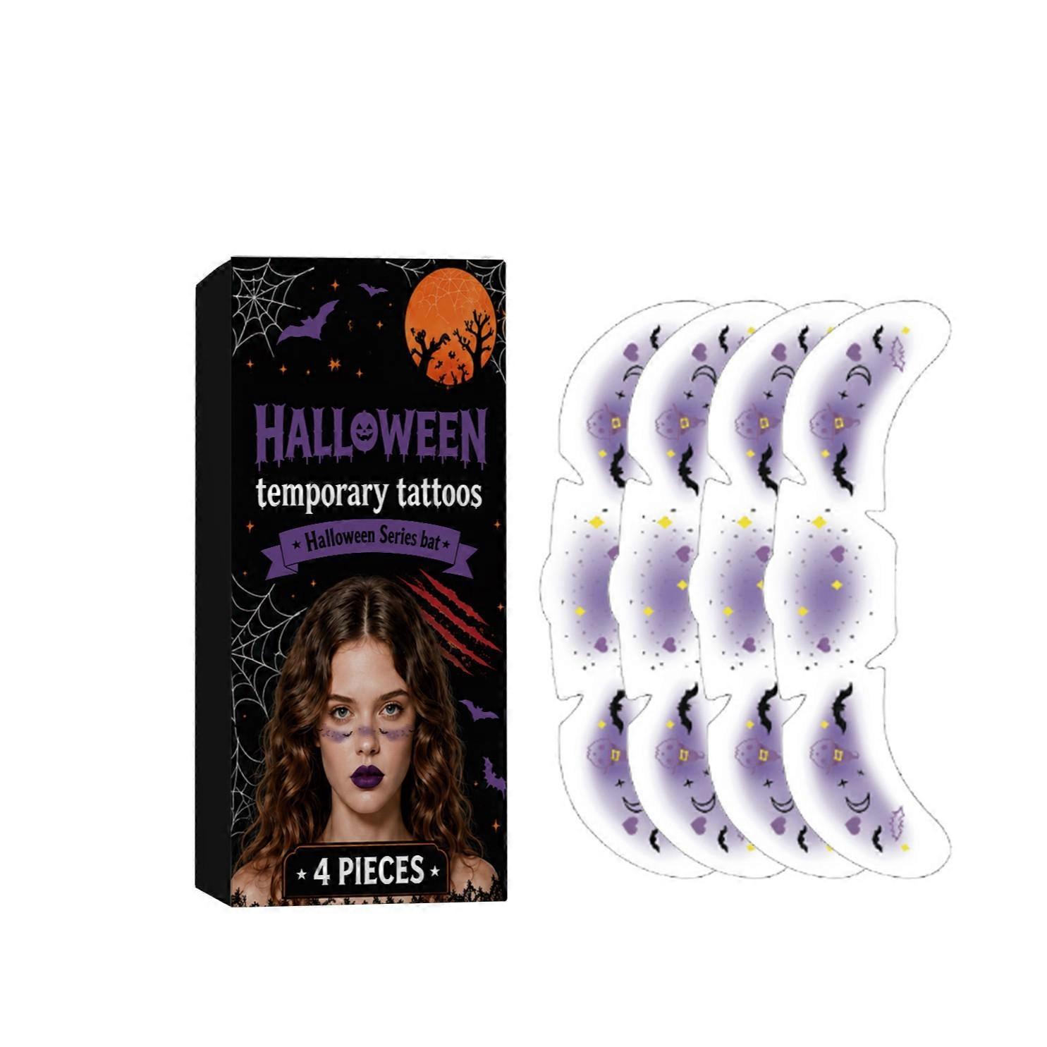 Costume Makeup Bat Temporary Tattoos