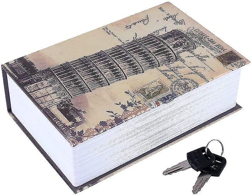 Book Safe Box,portable Hidden Security Book Storage Case With Key Lock