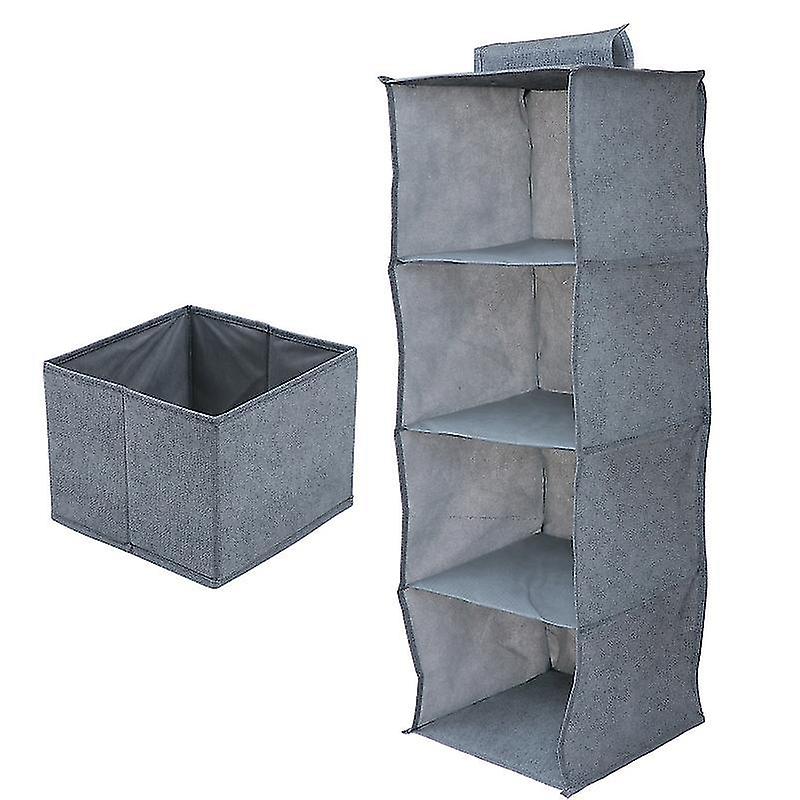 72X27x27cm Grey Shoe Racks & Organizers Non Woven Fabric Clothes Storage Hanging Closet With Storage