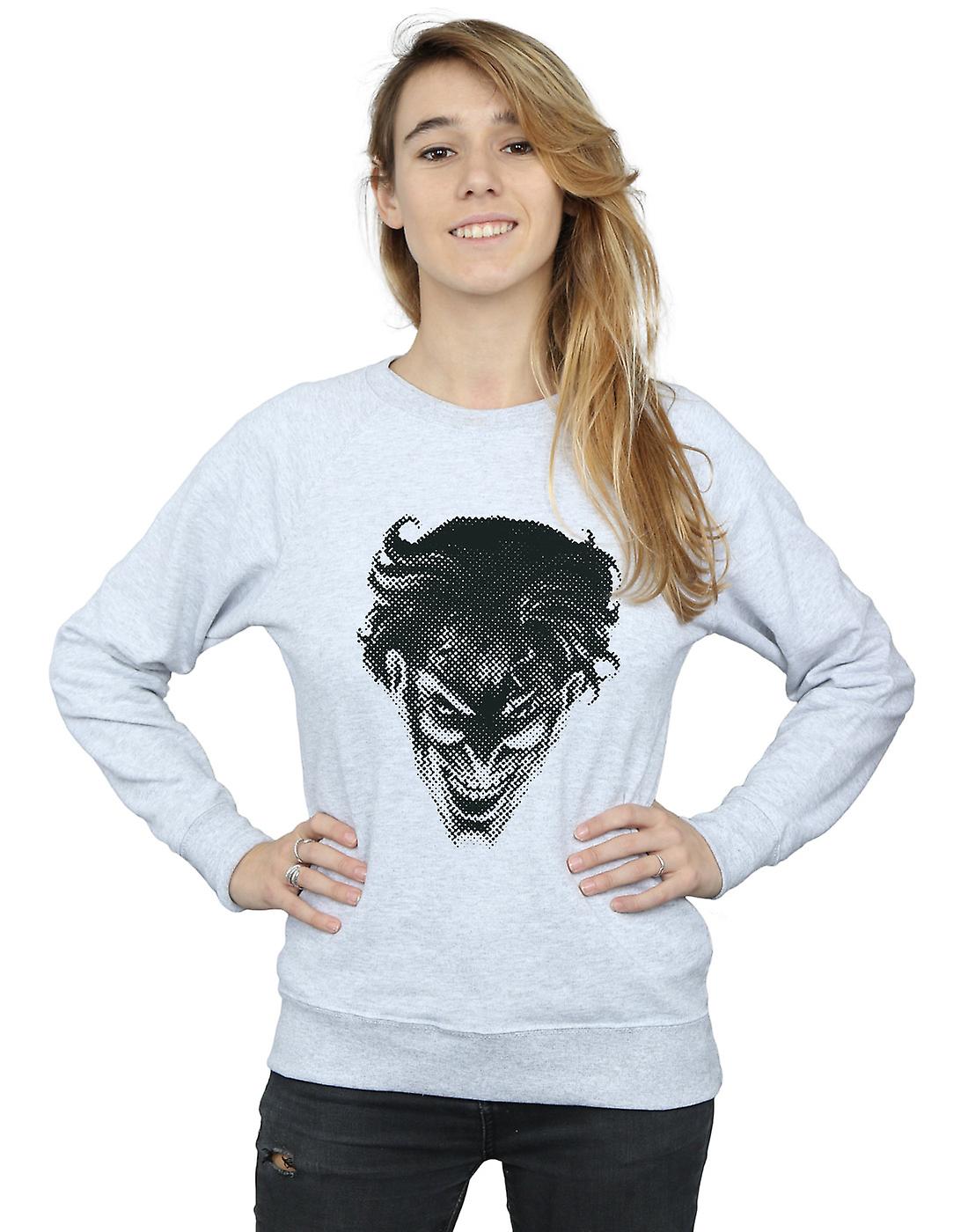 DC Comics Women's The Joker Spot Face Sweatshirt