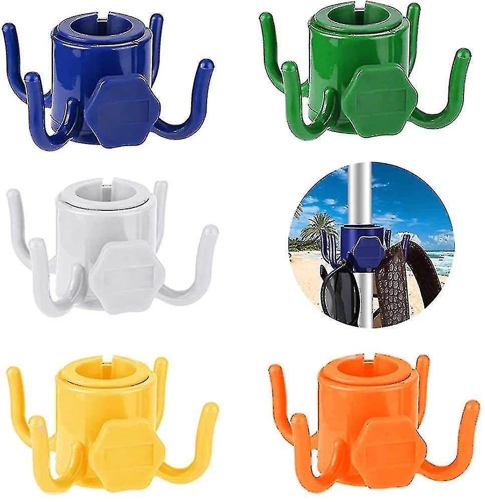 Beach Umbrella Hanging Hook 4-prongs Plastic Hanging Umbrella Hook
