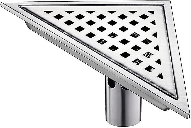 Stainless Steel Deodorant Triangular Shower Floor Drain Anti-clog Shower Drain Pipe For Bathroom Toi-i