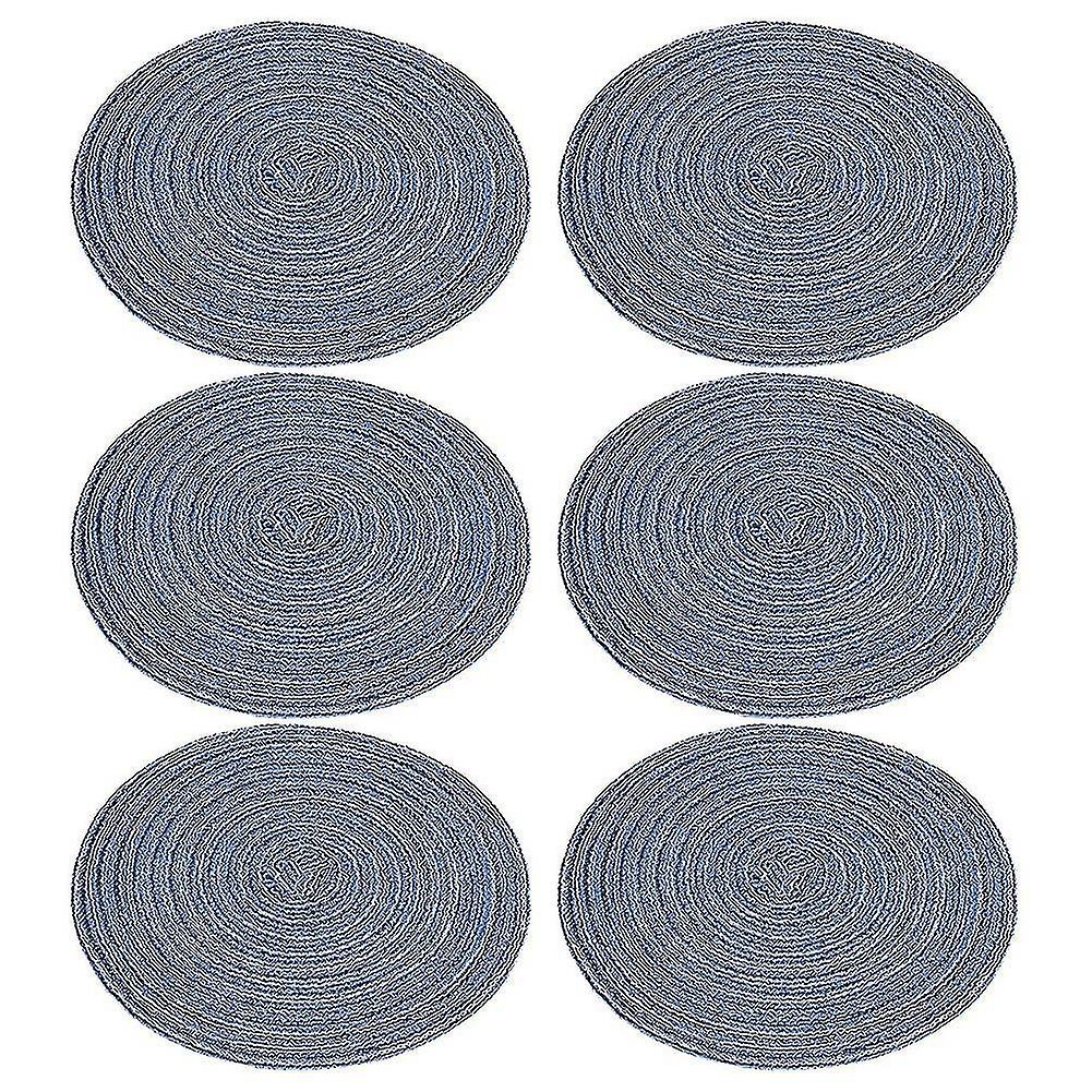 6 Pieces Pot Tripod Large Woven Tripod Coaster, Tripod Blue