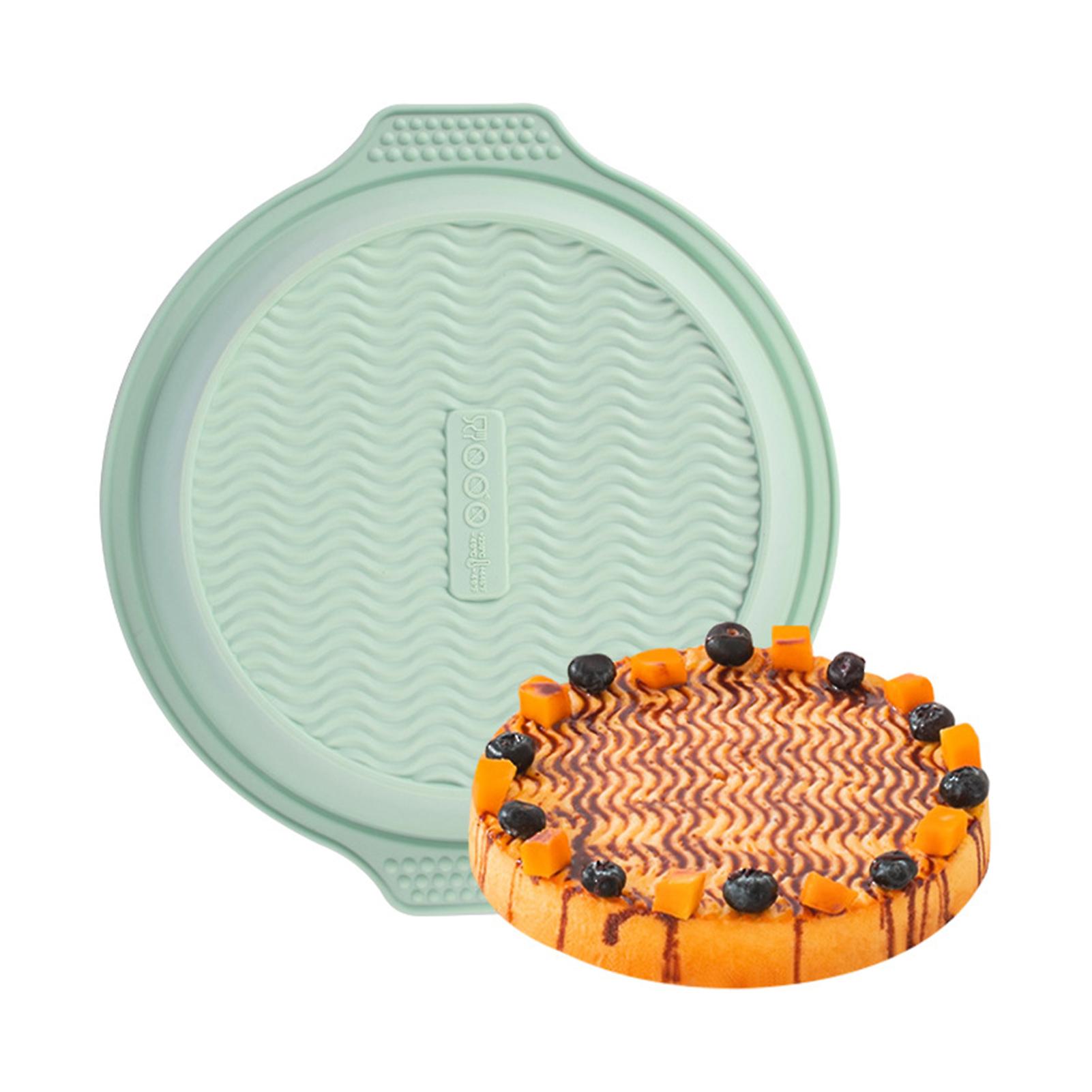 Round Silicone Baking Mould Non-stick Practical Dishwasher Safe Tray For Making Bacon Breads