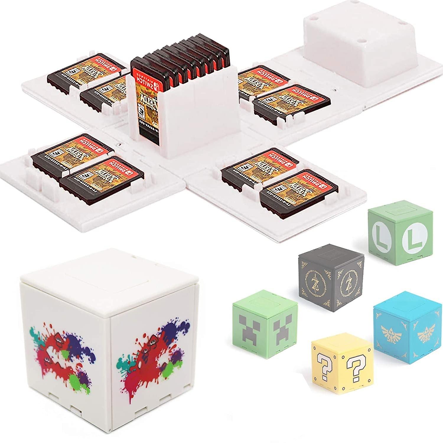 For Nintendo Switch Lite Game Card Case With 16 Game Card Slots Holder For Ns Switch Oled Storage Box Travel Protector Cover