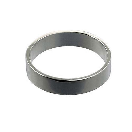 Platinum 5mm plain flat Wedding Ring Size Z