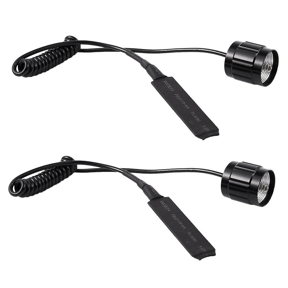 2x Cable Switch Remote Switch Push Button For 501b Led Headlamp Flashlight Lamp