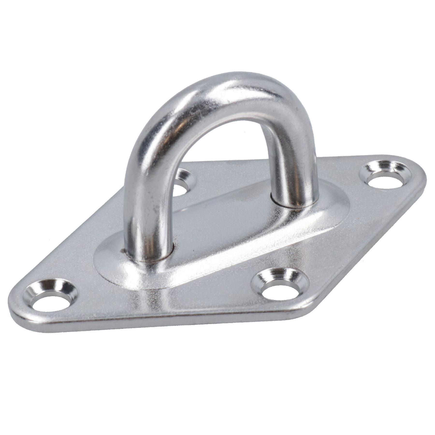 5mm Diamond Eye Plate Tie Down Anchor Ring Stainless Steel A2