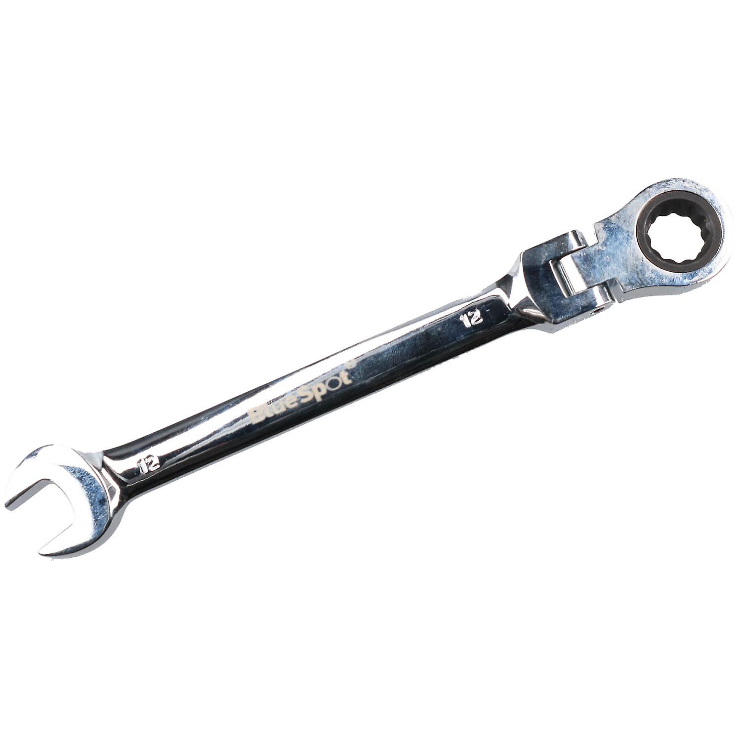12mm Metric Flexible Flexi Head Ratchet Combination Spanner Wrench 72 Teeth