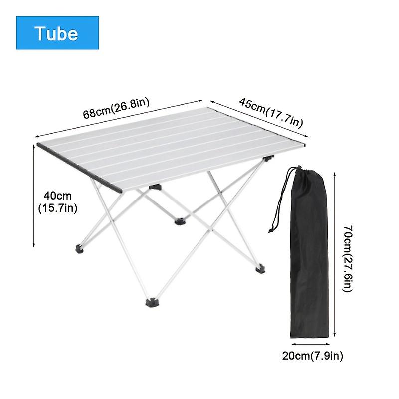 1pc 7050 Aluminum Alloy Folding Table Anti-corrosion Anti-scratch Foldable Table For Outdoor Camping Picnic Barbecue