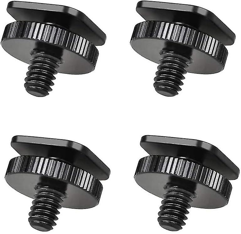 1/4 Inch Camera Adapter Screw 4 Pack Flash Hot Shoe Mount For Dslr Camera Rig