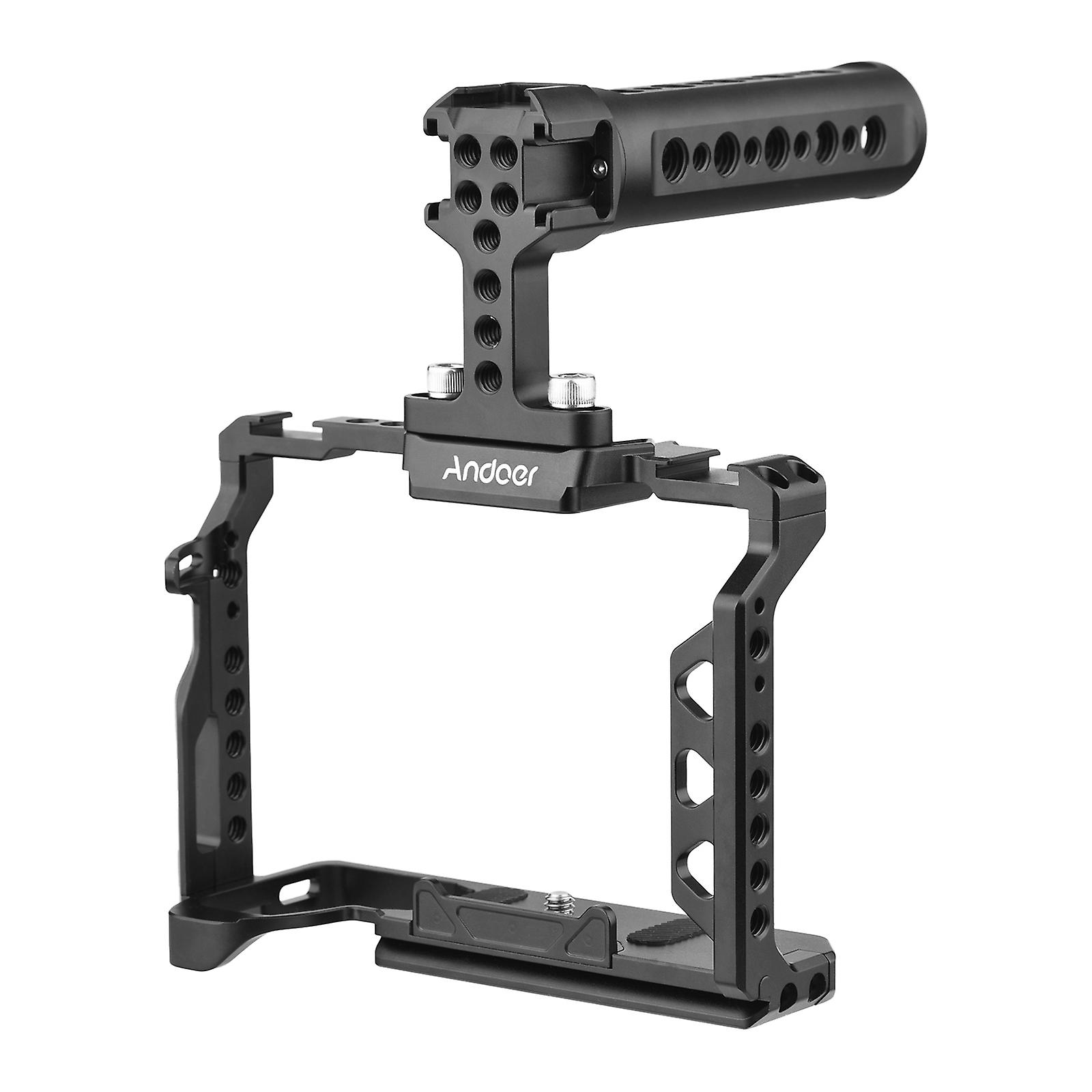 Aluminum Alloy Camera Cage Kit With Top Handle Grip