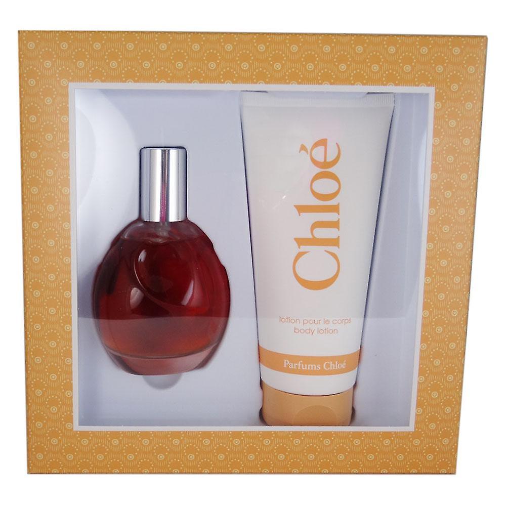 chloe perfume and body lotion set