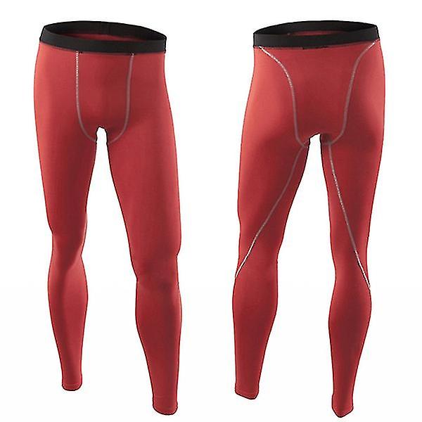 Men Thermal Compression Leggings Under Base Layer Gym Long Tight Pants