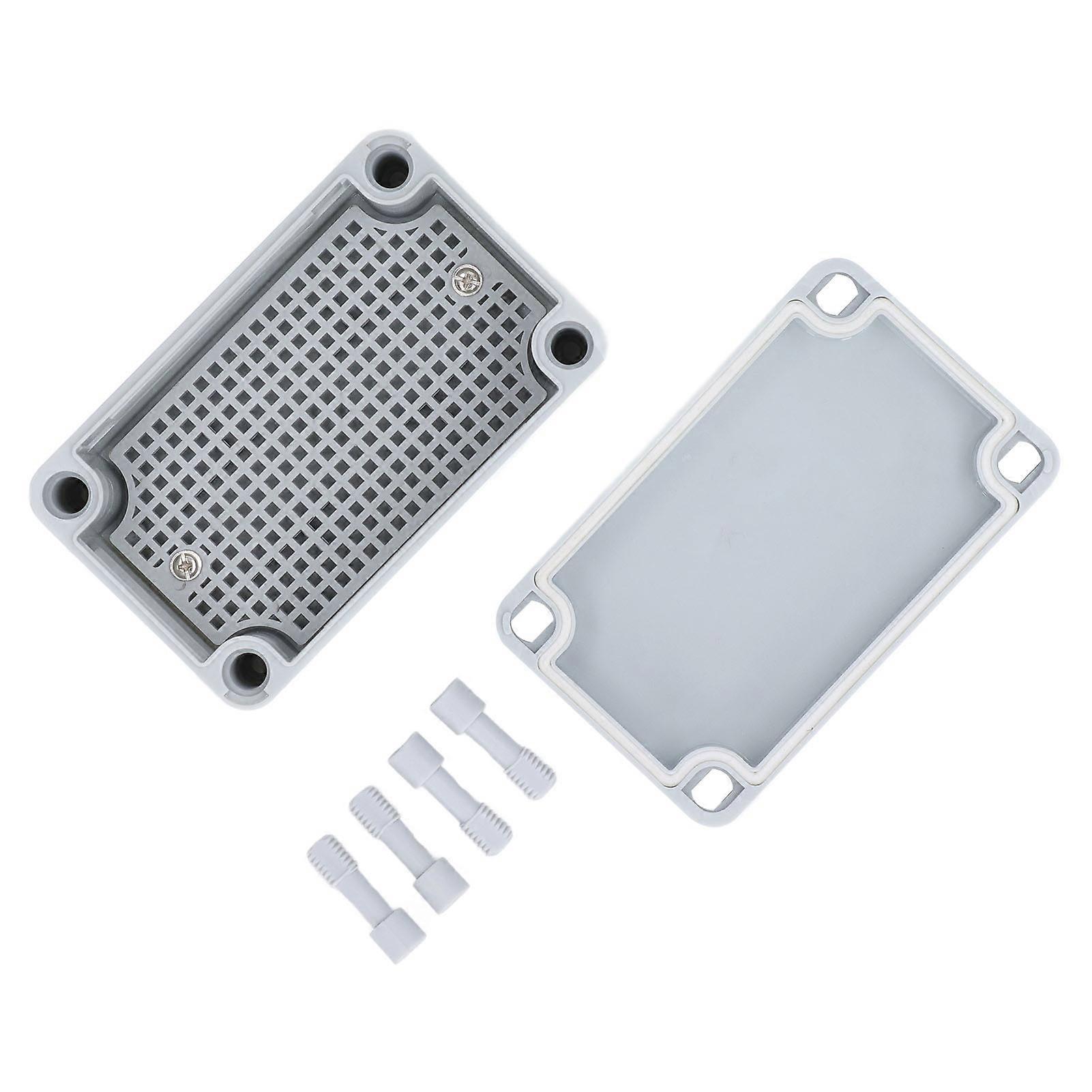 Gray Electrical Junction Box with Mounting Plate IP67 Waterproof Impact Resistance Practical Electric Project Case