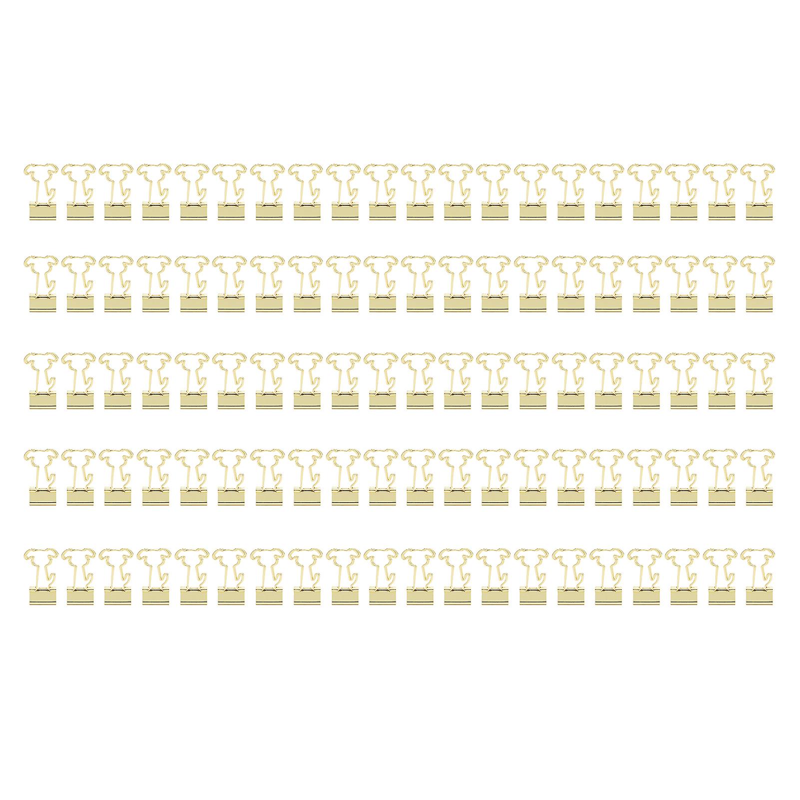 100PCS Dog Binder Clips - Cute Strong Clamping Force Fold Back Paper Clips