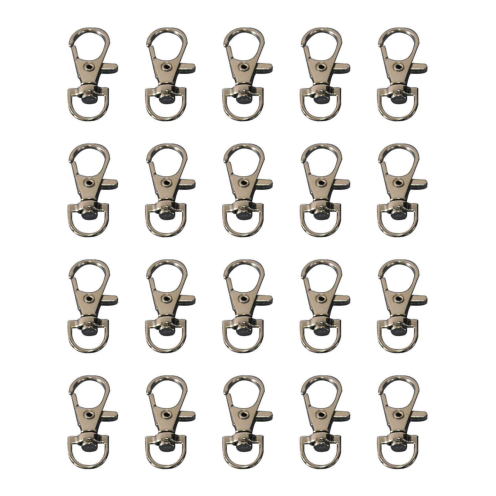 20-pack Metal Hook Door Lock For Pet Birds Cage Preventing Claw Trigger Open