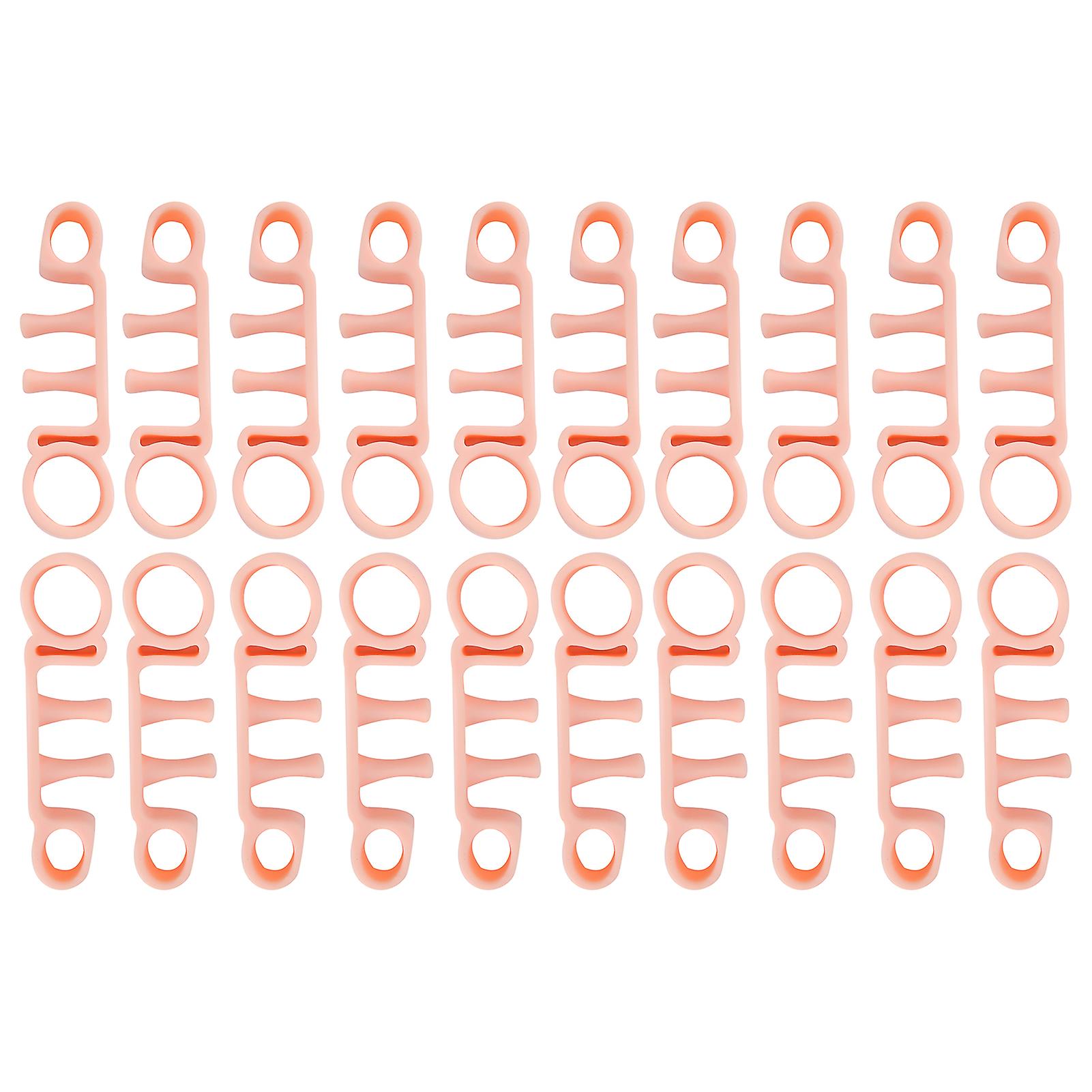 10 Pairs Unisex Toe Separator Hallux Valgus Hammer Toe Corrector Separation ToolBright Skin Color