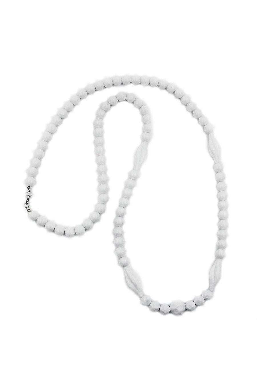 Necklace White Beads - Gl02047