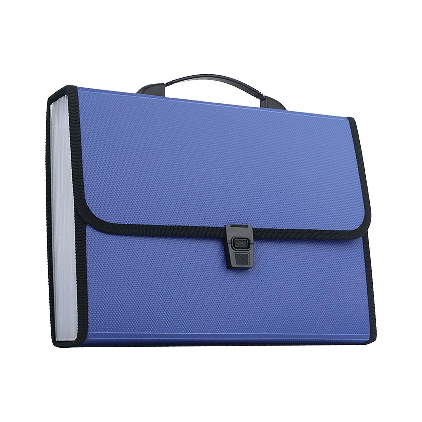 A4 Expandable File Folder Paperwork Folder Paper Organizer Bag with Snap Closure Document files Holder File Folder for School