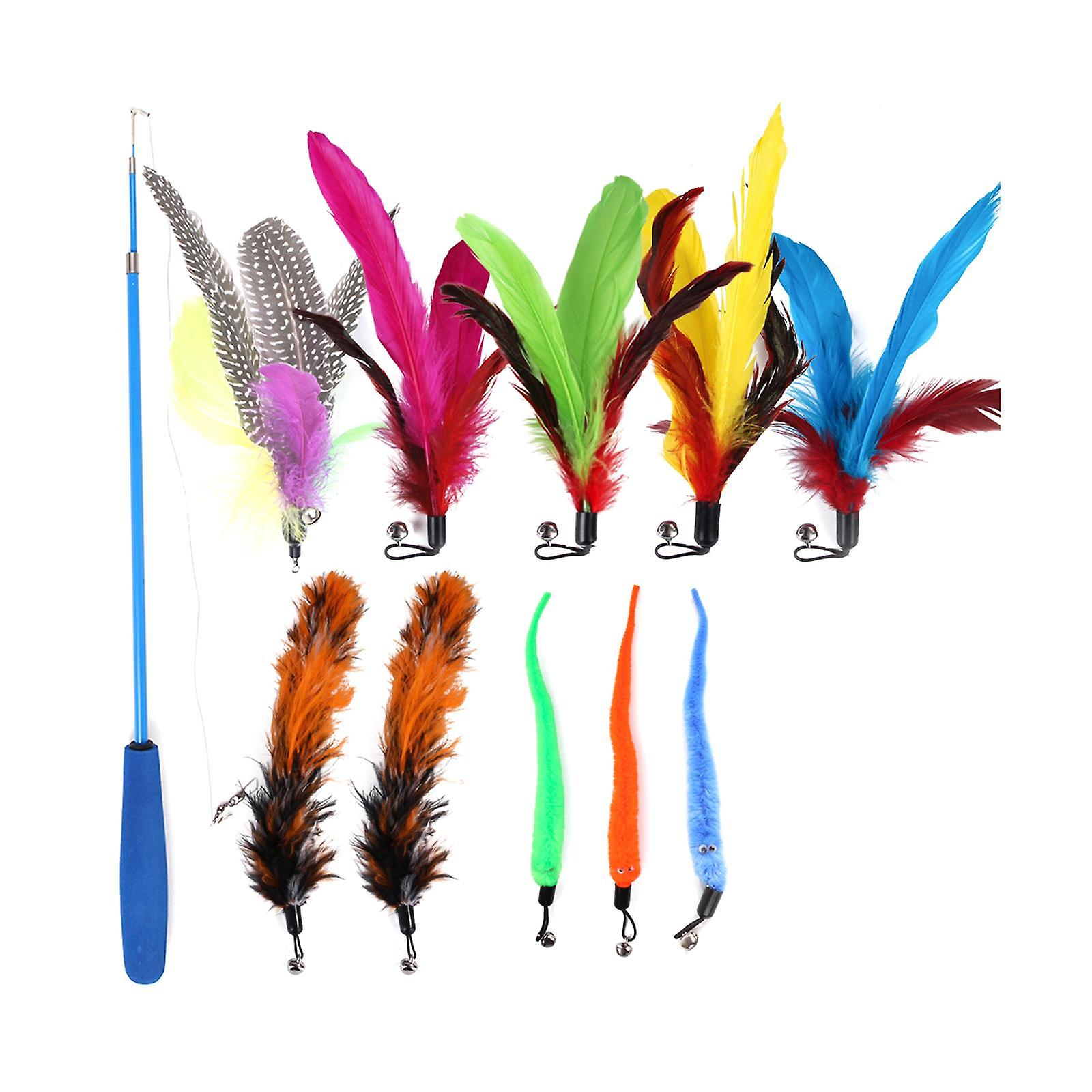 Interactive Cat Toy, Cat Teaser Toy to Chase and Exercise for Indoor Cats