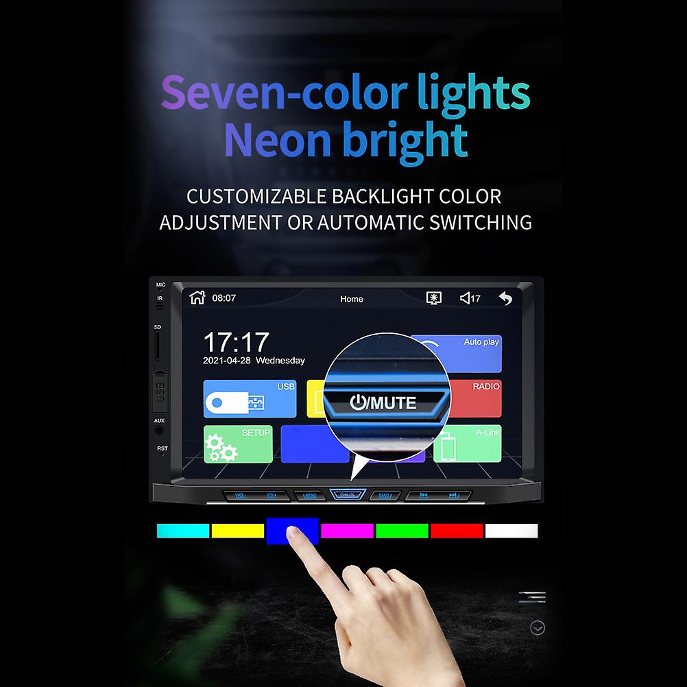 7 Inch 2DIN HD Capacitive Screen MP5 Player Car Multimedia Center Built In Bluetooth Function Car Radio