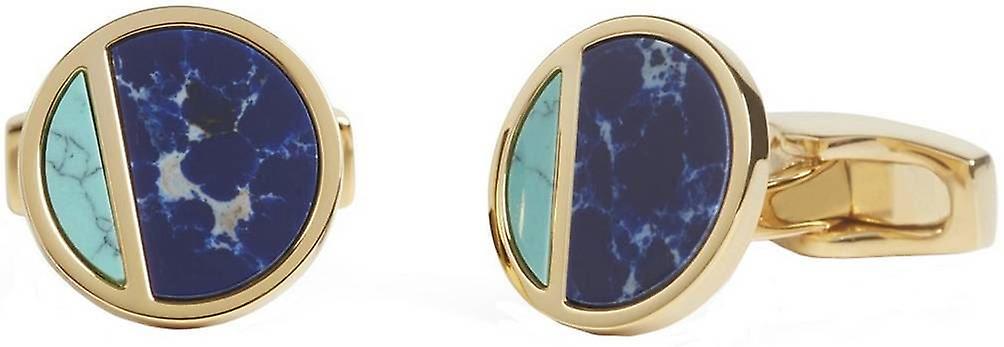 Simon Carter Sodalite og Howlite Eclipse Cufflinks - Gull/Blå
