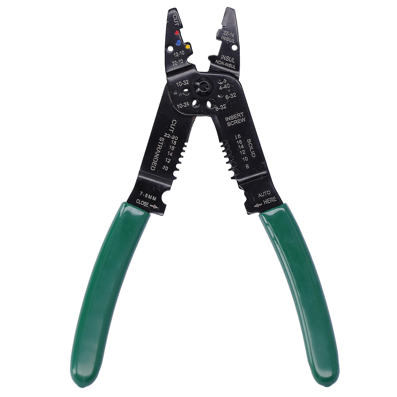 Multifunctional Wire Stripper Electrical Cable Crimping Plier Hand Carbon Steel Stripping Tool