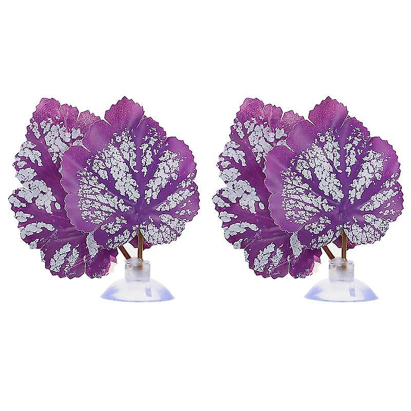 2pcs Aquarium Leaf