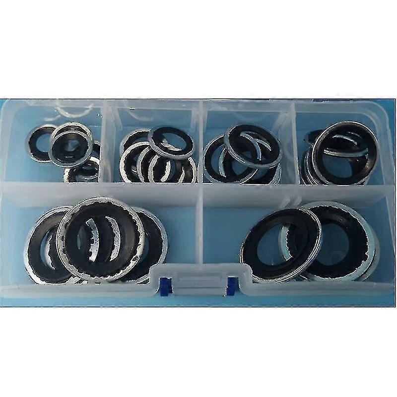 60pcs Gaskets For Automotive Conditing Sys, Expans Valve Gaskets, Pipe Gaskets, C