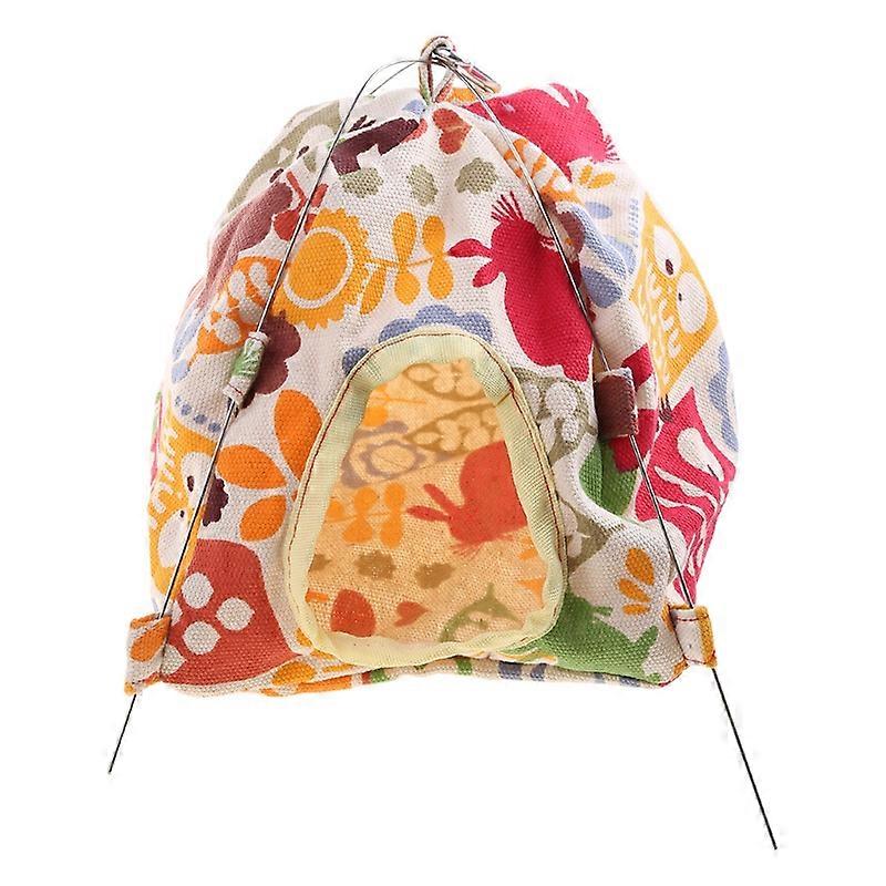 Parrot Snuggle Hut Tent House Durable Canvas Nest Small Pet Hammock Bed