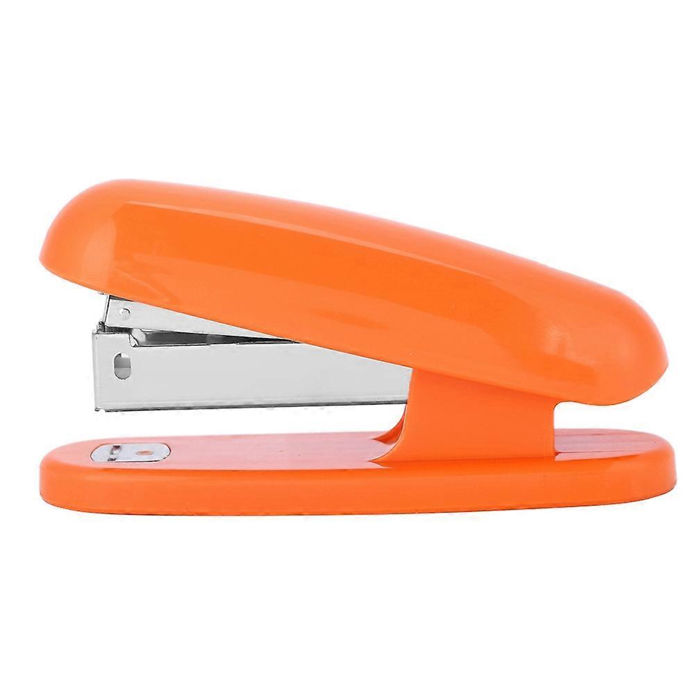 Portable Mini Cute 24/6 Stapler Binding Machine Staple Paper Document For Home Office (Orange)