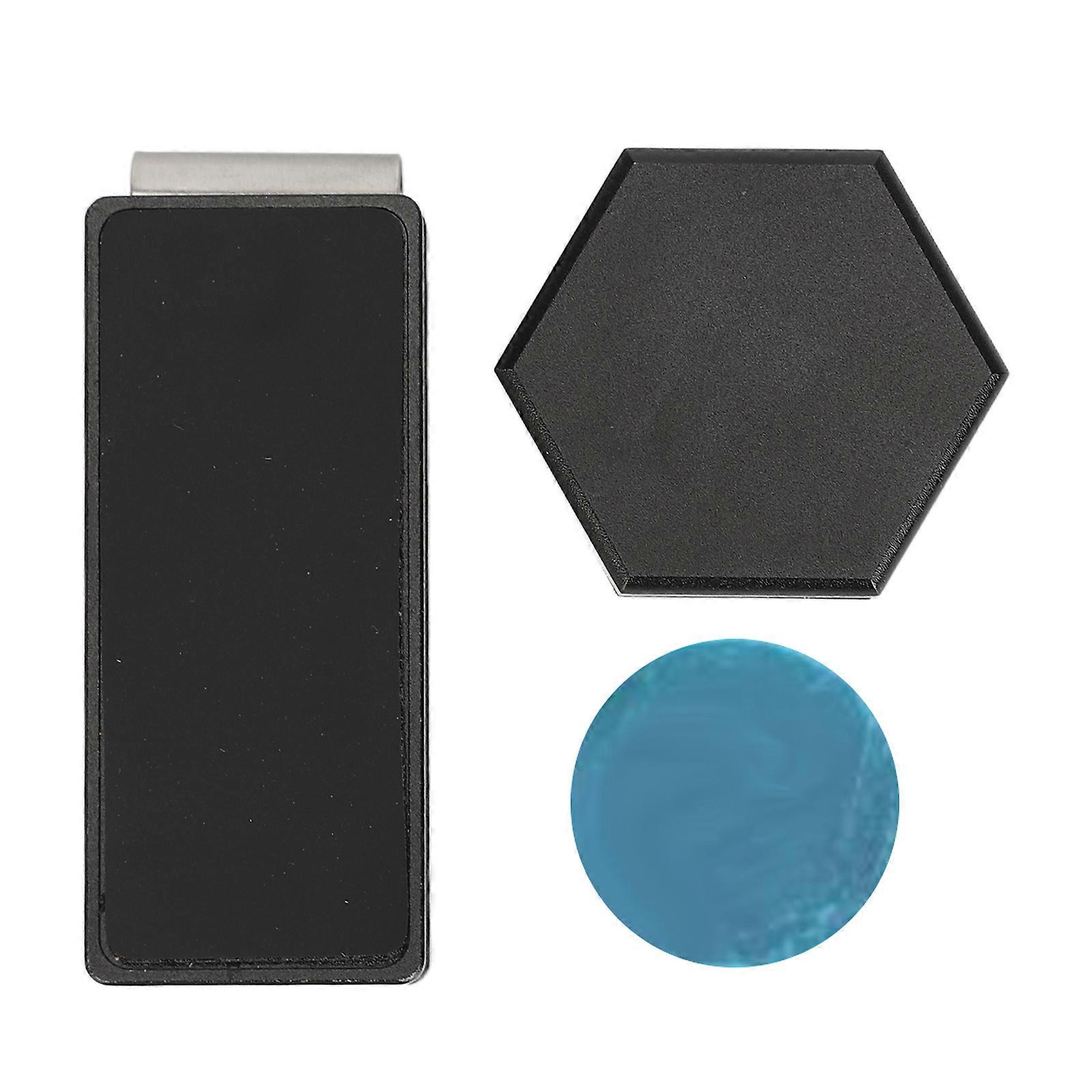 Billiard Chalk Holder With Clip Hex Chalk Box Magnet Aluminium Compact Silent Billiard Accessory For Round Hex Rectangle Chalk