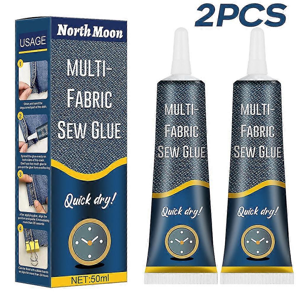 1/2pcs Strong Fabric Glue Fabric Sew Adhesive Repair Hemming Sewing Textile
