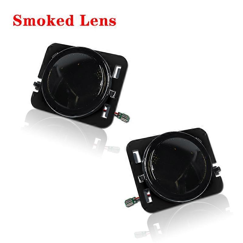 Amber LED Car Front Bumper Side Marker Turn Signal Lights / Fender Flare Lights For Jeep Wrangler JK & JK Unlimited 2007-2018