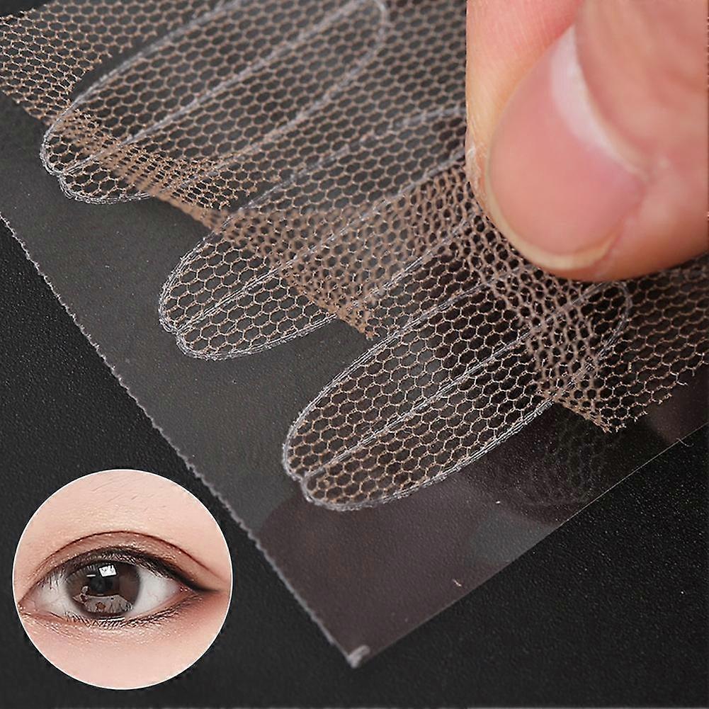 120pcs αόρατο εργαλείο ομορφιάς λωρίδων ανύψωσης ματιών ματιών πλέγματος βλεφάρων αυτοκόλλητο