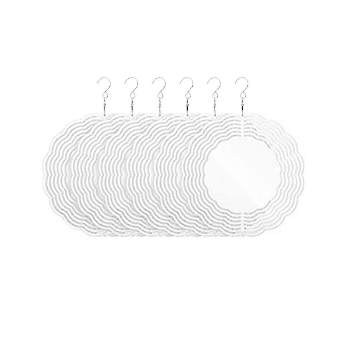 6pack 10 Inch Sublimation Wind Spinner Blanks 3d Wind Spinners Hanging Wind Spinner For Indoor Outd
