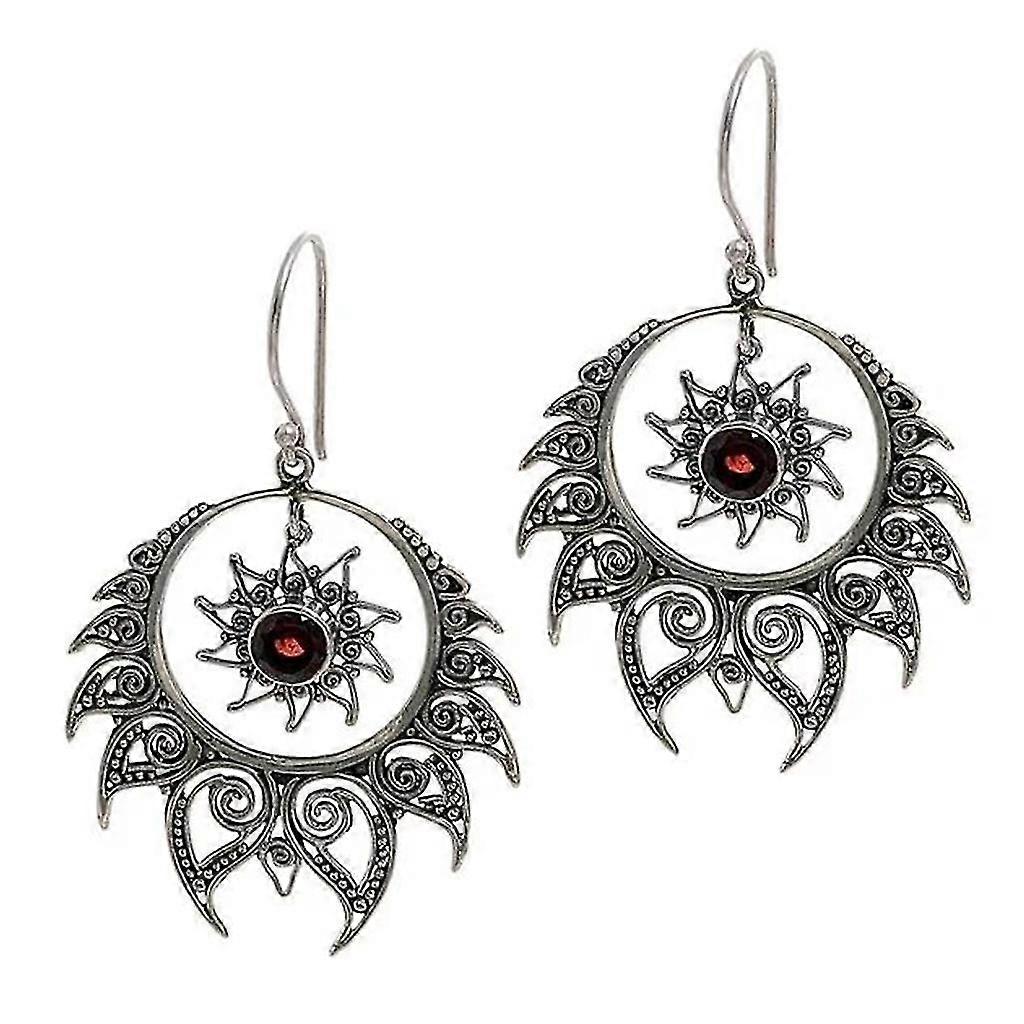 Vintage Hollowed Out Flame Eardrop Pendant Highlight Your Different Dressing Up