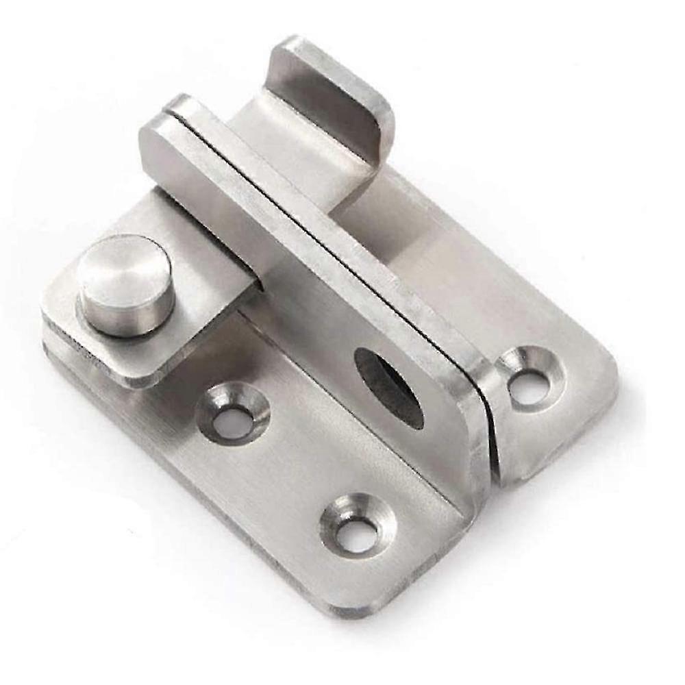 越秦ハスプドア南京錠小型盗難防止ラッチ、ステンレススチール南京錠トグルラッチセキュリティドアラッチ、開いたまま、ワンピース、シルバーJskee