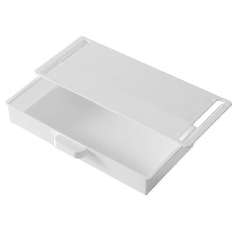 Self Adhesive Storage Box Hole Free Cabinet Finishing Box Hidden Stationery Box Under Office Desk Self-adhesive Drawer Storage