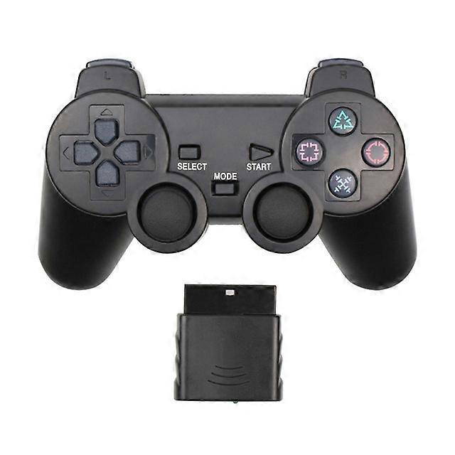 1Set Transparent Color Wireless Gamepad For PS2 2.4G Vibration Joystick Blutooth Controller For PS2 Joypad