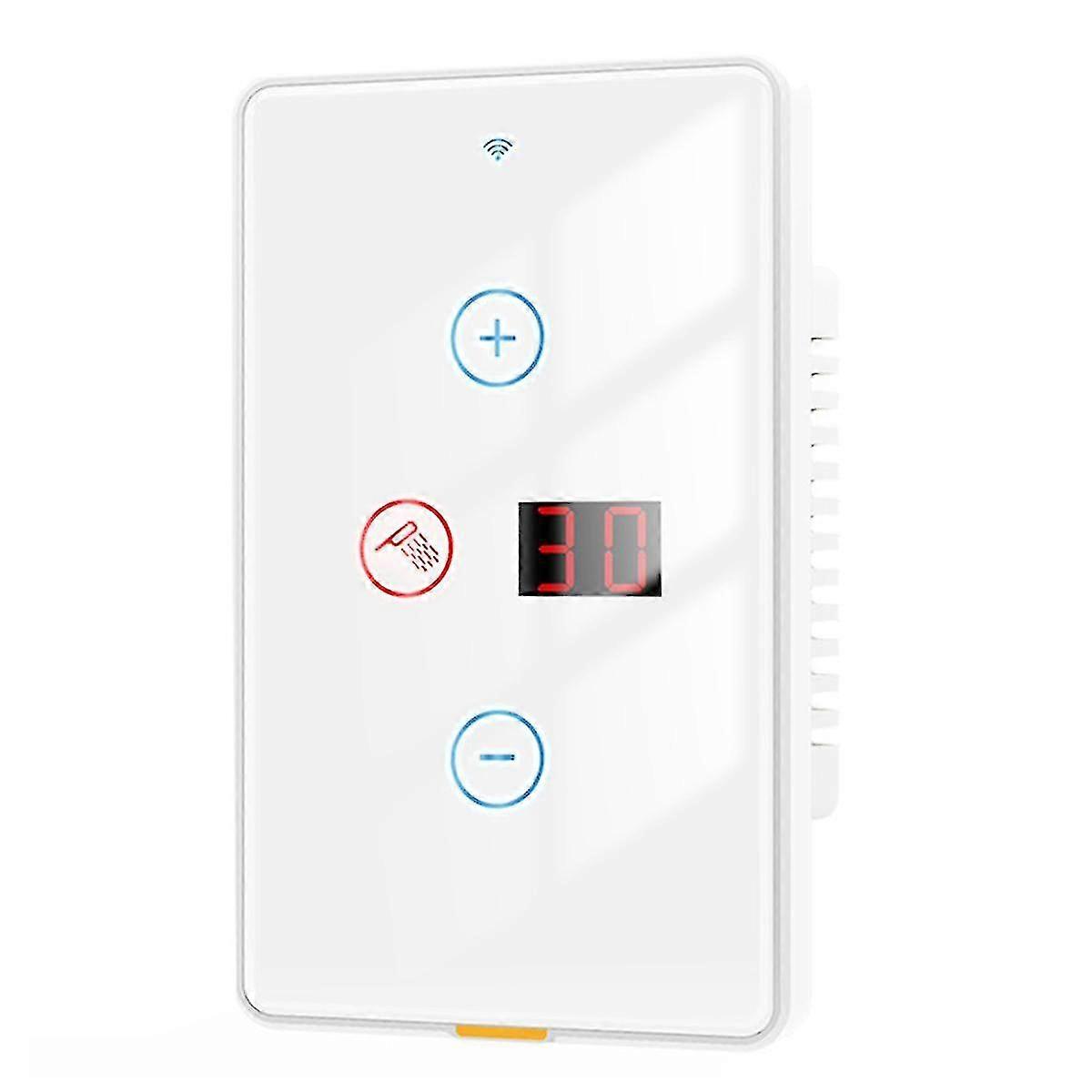 Tuya Smart WiFi Water Heater Switch Touch Wall Panel 20A Timer Control Work Smart Home for Alexa Google Home A - ZCL120