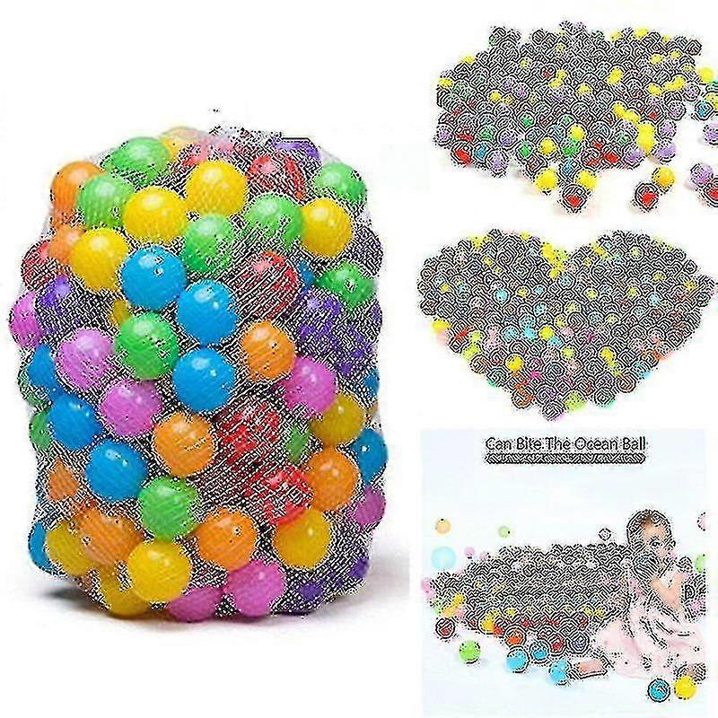 100/200pcs כדורי בור כדורי פלסטיק צבעוניים כדורי מחץ חסין אוקיינוס כדור ילדים משחקי צעצוע לילדים