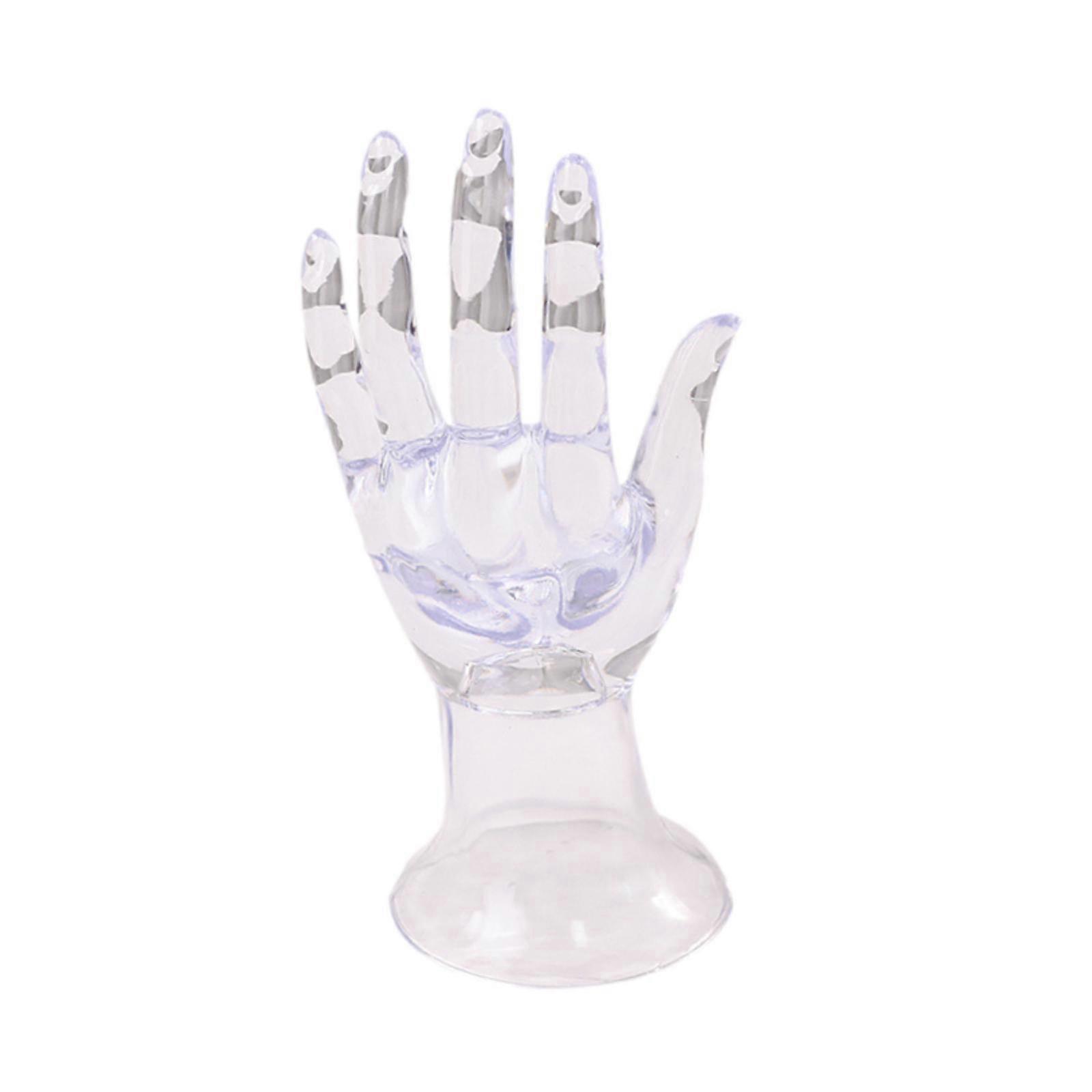 Hand Model Ring Stand Countertop Portable Shops Dressing Table Display Stand clear