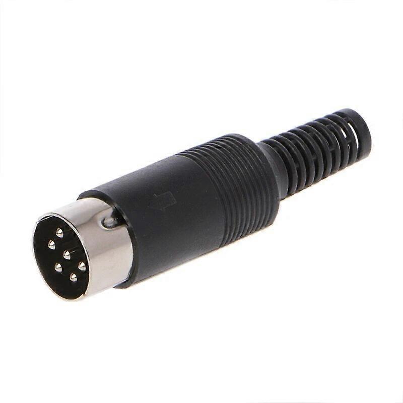 Male DIN Plug Socket Connector 3/4/5/6/7/8 PIN Chassis Cable Mount